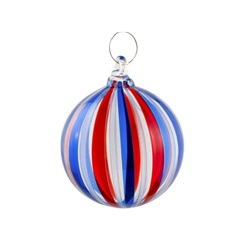 Palla di Natale in vetro di Murano firmata Tommy
